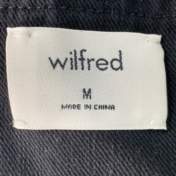 WILFRED Size M Black Cotton Twill Corset Zip Up Belt - Picture 4 of 6